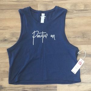 {Manduka} “Practice On” Muscle Tank